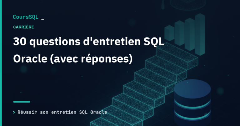 Illustration : questions d'entretien SQL Oracle
